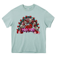 Arona Skull Xoxo rainbow Valentine's Day Heavy Core Tee - FaDigitalArtStudio