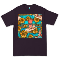 Plum hand cream nail polish remover and sunflowers with leopard and glitter Premium Tee - BundleAndBundleShop