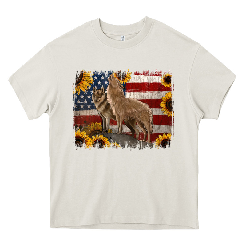 American Th Of July Wolves Heavy Core Tee by Jasminsmagicworld | Teevron