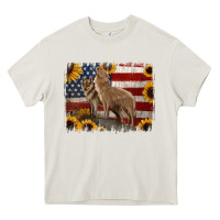 Cream american th of july wolves Heavy Core Tee - Jasminsmagicworld