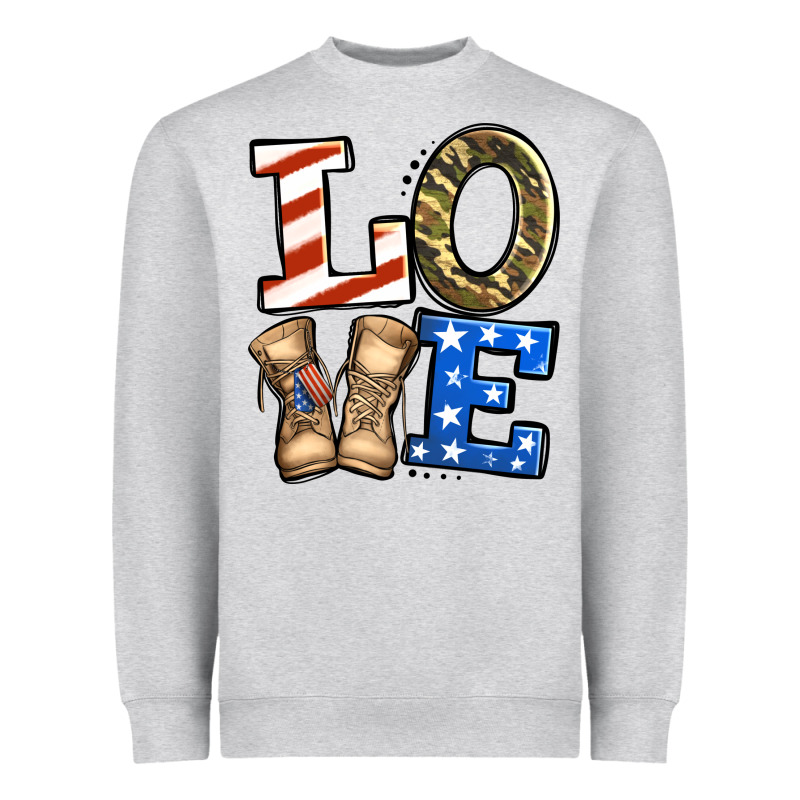 4th Of July Army Love Heavyweight Sweatshirt by Jasminsmagicworld | Teevron