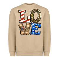 Mushroom 4th of July Army Love Heavyweight Sweatshirt - Jasminsmagicworld