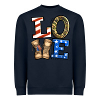 Navy 4th of July Army Love Heavyweight Sweatshirt - Jasminsmagicworld
