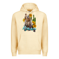 Pina Colada mama bear with sunflowers and cactus Premium Hoodie - Artiststas