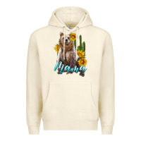 Sandshell mama bear with sunflowers and cactus Premium Hoodie - Artiststas