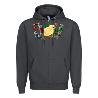 Smoke Christmas Joy With Chick Zipper Hoodie - RanaPortraitStore