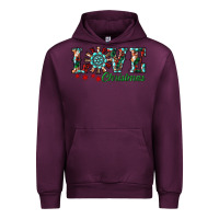 Mauve Wine christmas love windmill Urban Hoodie - RanaPortraitStore