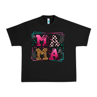 Black Racing leopard frame mama Mother's Day Urban Heavy Tee - LillyAllenDesigns