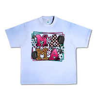 Grape Ice Racing leopard frame mama Mother's Day Urban Heavy Tee - LillyAllenDesigns