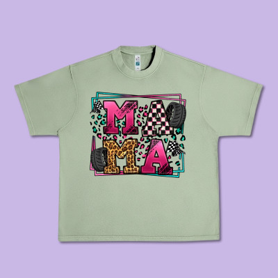 Racing Leopard Frame Mama Mother's Day Urban Heavy Tee Designed By Lillyallendesigns