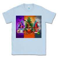 Dusty Blue halloween gnomes Classic Tee - FaDigitalArtStudio