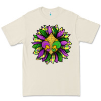 Bone Mardi Gras Sunflower Premium Tee - BundleAndBundleShop