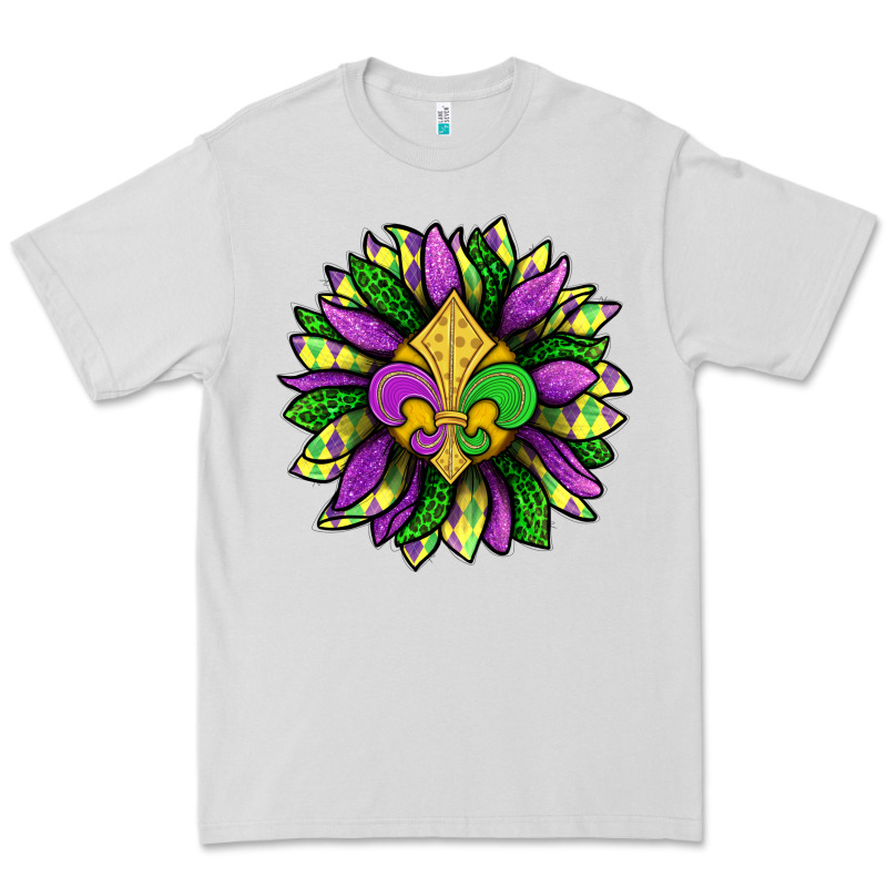 Mardi Gras Sunflower Premium Tee by BundleAndBundleShop | Teevron