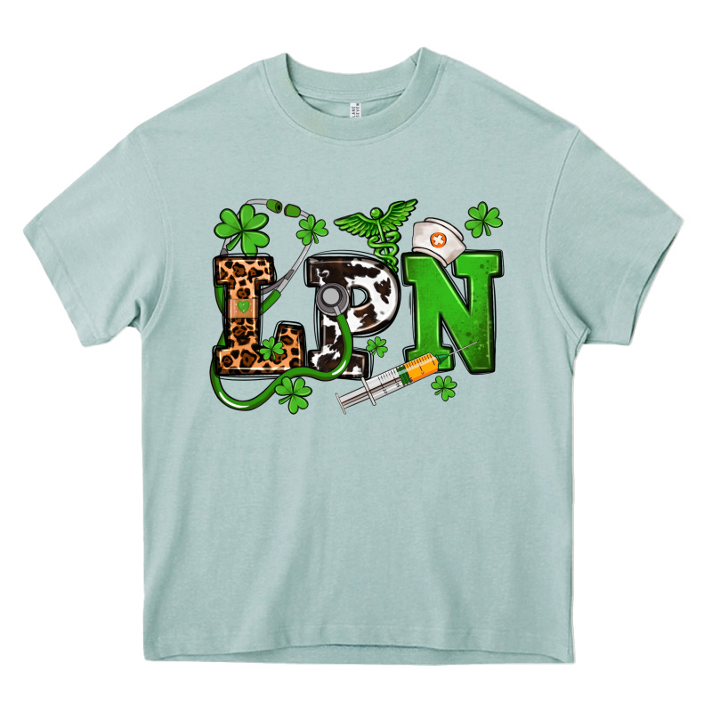St. Patrick's Day Lpn Heavy Core Tee by OliviaCreatesArt | Teevron