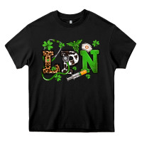 Black St. Patrick's Day LPN Heavy Core Tee - OliviaCreatesArt