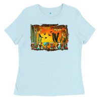 Baby Blue western latina Ladies Tee - BundleAndBundleShop
