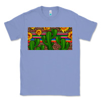 Colony Blue sunflowers and cactus license plate Classic Tee - Artiststas