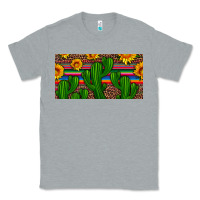 Heather Grey sunflowers and cactus license plate Classic Tee - Artiststas