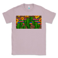 Lilac sunflowers and cactus license plate Classic Tee - Artiststas