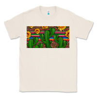 Natural sunflowers and cactus license plate Classic Tee - Artiststas
