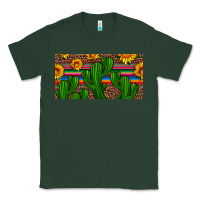 Sports Green sunflowers and cactus license plate Classic Tee - Artiststas