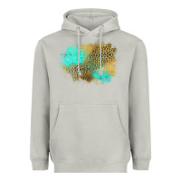 Moon Dust turquoise leopard patch Heavyweight Hoodie - Jasminsmagicworld