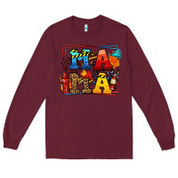 Burgundy leopard frame firefighter mama Mother's Day Long Sleeve Tee - LillyAllenDesigns