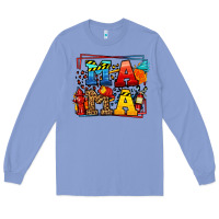 Colony Blue leopard frame firefighter mama Mother's Day Long Sleeve Tee - LillyAllenDesigns