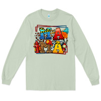 Matcha leopard frame firefighter mama Mother's Day Long Sleeve Tee - LillyAllenDesigns