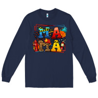 Navy leopard frame firefighter mama Mother's Day Long Sleeve Tee - LillyAllenDesigns