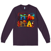 Plum leopard frame firefighter mama Mother's Day Long Sleeve Tee - LillyAllenDesigns