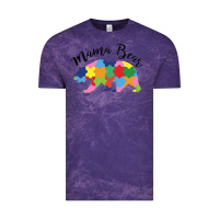 Cloud Purple mama bear Vintage Tee - CowhideDigitalArt
