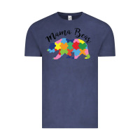 Vintage Denim mama bear Vintage Tee - CowhideDigitalArt