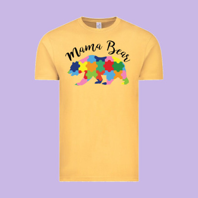 Mama Bear Vintage Tee Designed By Cowhidedigitalart