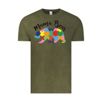 Vintage Olive mama bear Vintage Tee - CowhideDigitalArt