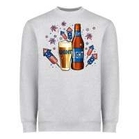 Heather Grey Just Here For The Light Heavyweight Sweatshirt - Jasminsmagicworld