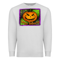 Dove Grey happy halloween jack o' lantern pumpkin Premium Sweatshirt - Jasminsmagicworld