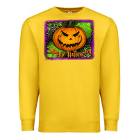 Lemon happy halloween jack o' lantern pumpkin Premium Sweatshirt - Jasminsmagicworld