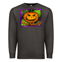 Smoke happy halloween jack o' lantern pumpkin Premium Sweatshirt - Jasminsmagicworld