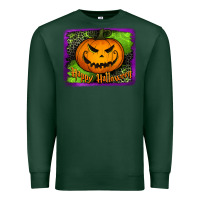 Sports Green happy halloween jack o' lantern pumpkin Premium Sweatshirt - Jasminsmagicworld