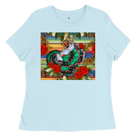 Baby Blue flamenco dancer tumbler Ladies Tee - BundleAndBundleShop