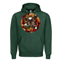 Sports Green Christmas Baby Cow Zipper Hoodie - RanaPortraitStore