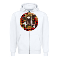 White Christmas Baby Cow Zipper Hoodie - RanaPortraitStore