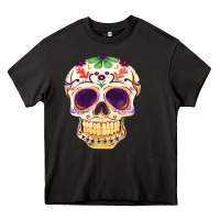 Asphalt Cinco de mayo skull Heavy Core Tee - FaDigitalArtStudio