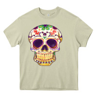 Mossy Cinco de mayo skull Heavy Core Tee - FaDigitalArtStudio