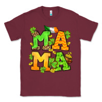 Burgundy St. Patrick's Day mama Classic Tee - OliviaCreatesArt