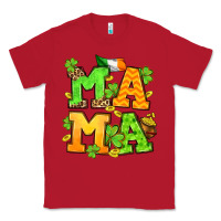 Red St. Patrick's Day mama Classic Tee - OliviaCreatesArt