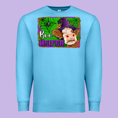 Boo Heifer Premium Sweatshirt Designed By Jasminsmagicworld