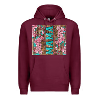 Burgundy cherry blossoms mama tumbler Premium Hoodie - Artiststas