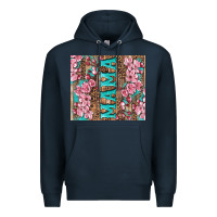 Navy cherry blossoms mama tumbler Premium Hoodie - Artiststas